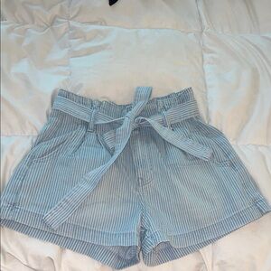 American Eagle paper bag jean shorts